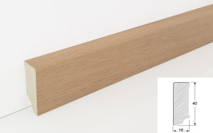 Eiche Lightwhite - Thede & Witte Cube Sockelleiste edelfurniert Eiche Lightwhite - Thede & Witte Cube Sockelleiste edelfurniert