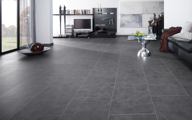 Graphit stone Microfase - KWG Antigua Stone HDF uniclic | Fertigfußboden
