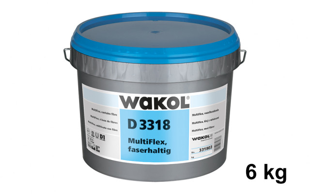 WAKOL D 3318 Multiflex Vinylklebstoff 6kg (faserhaltig)