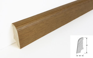 Eiche XL geräuchert geölt - Thede & Witte Standard Sockelleiste edelfurniert Eiche XL geräuchert geölt - Thede & Witte Standard Sockelleiste edelfurniert