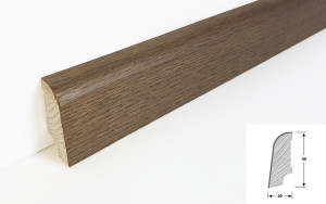 Eiche Rohoptik geräuchert geölt - Thede & Witte Standard Sockelleiste edelfurniert Eiche Rohoptik geräuchert geölt - Thede & Witte Standard Sockelleiste edelfurniert