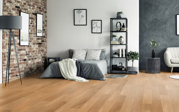 Eiche leicht astig gebürstet matt versiegelt - Thede & Witte Boston uniclic | Landhausdiele