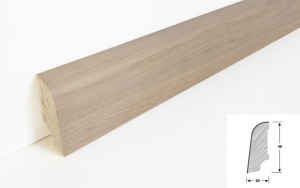 Eiche Whitewash geölt - Thede & Witte Standard Sockelleiste edelfurniert Eiche Whitewash geölt - Thede & Witte Standard Sockelleiste edelfurniert