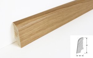 Eiche Authentic geölt - Thede & Witte Standard Sockelleiste edelfurniert Eiche Authentic geölt - Thede & Witte Standard Sockelleiste edelfurniert