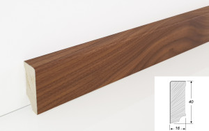 Walnuss geölt - Thede & Witte Cube Sockelleiste edelfurniert Walnuss geölt - Thede & Witte Cube Sockelleiste edelfurniert