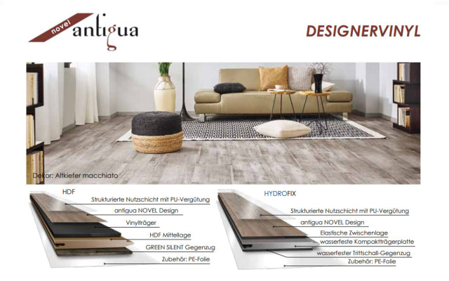 Asteiche - KWG Antigua novel HDF uniclic | Vinyl Fertigfußboden