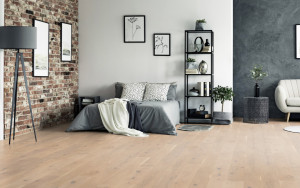 Eiche rustikal astig gebürstet weiß geölt - Thede & Witte Euro 5G LOC  | Landhausdiele Eiche rustikal astig gebürstet weiß geölt - Thede & Witte Euro 5G LOC  | Landhausdiele